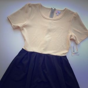 Cream and black NWT Amelia Dress